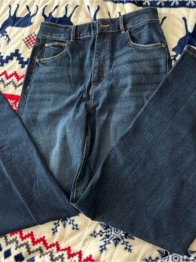 Madewell Dark Blue Wide-Leg Jeans
